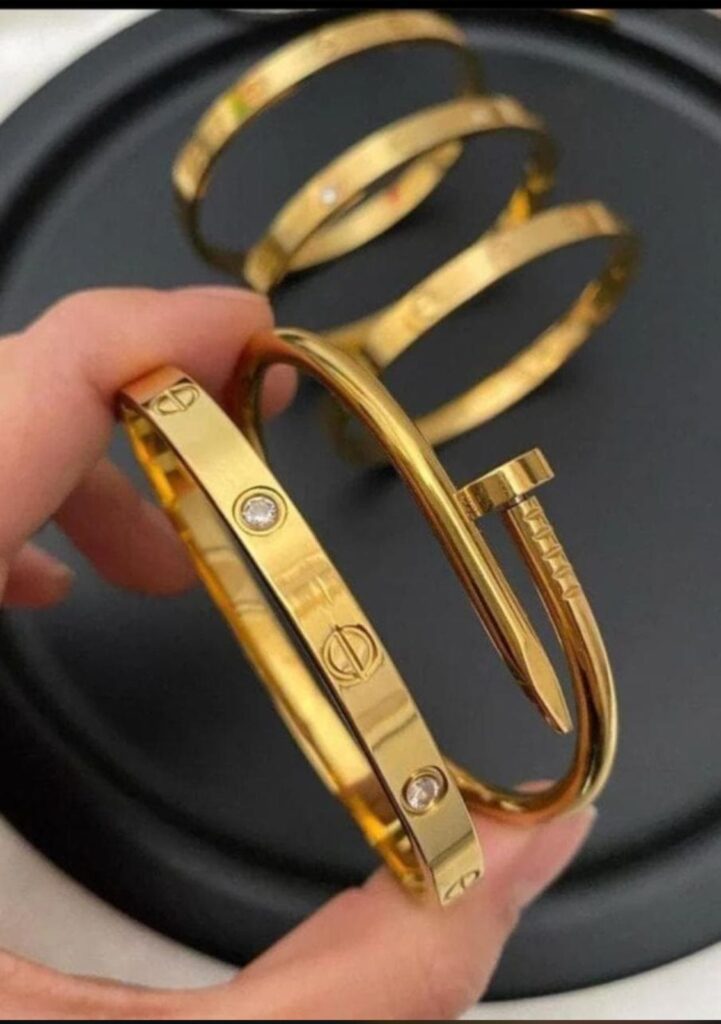 Cartier-Inspired  Bracelet Set (Set of 2)