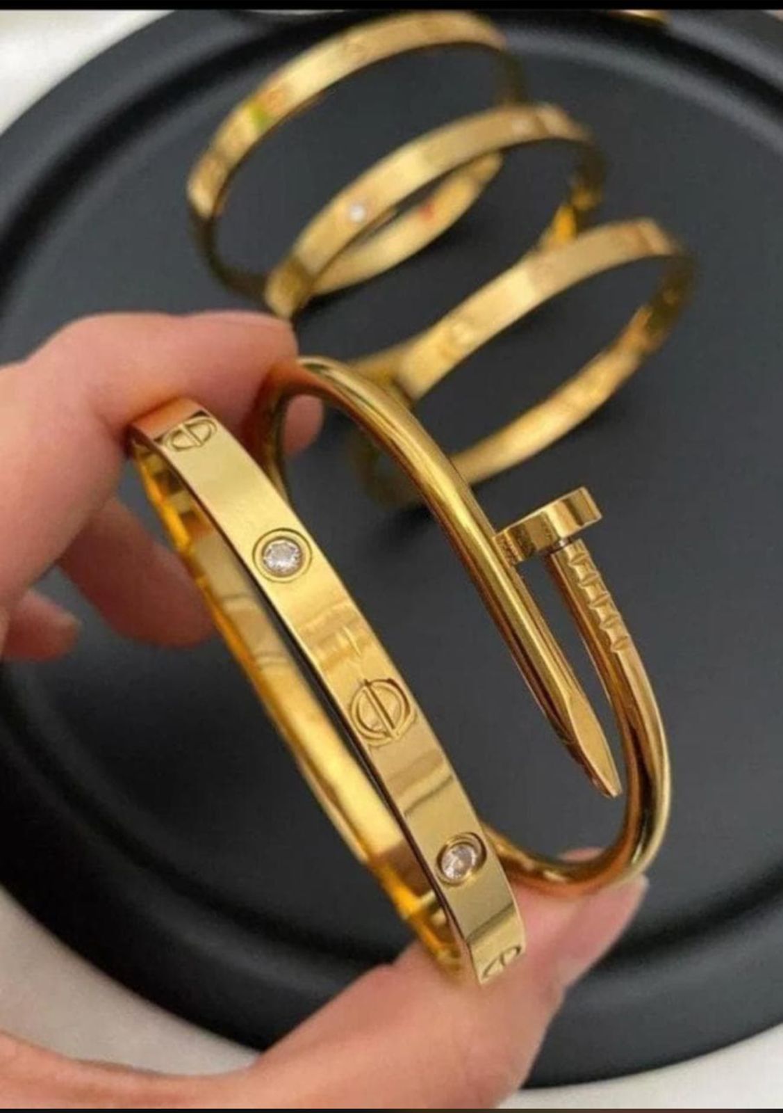 Cartier-Inspired Bracelet Set (Set of 2)