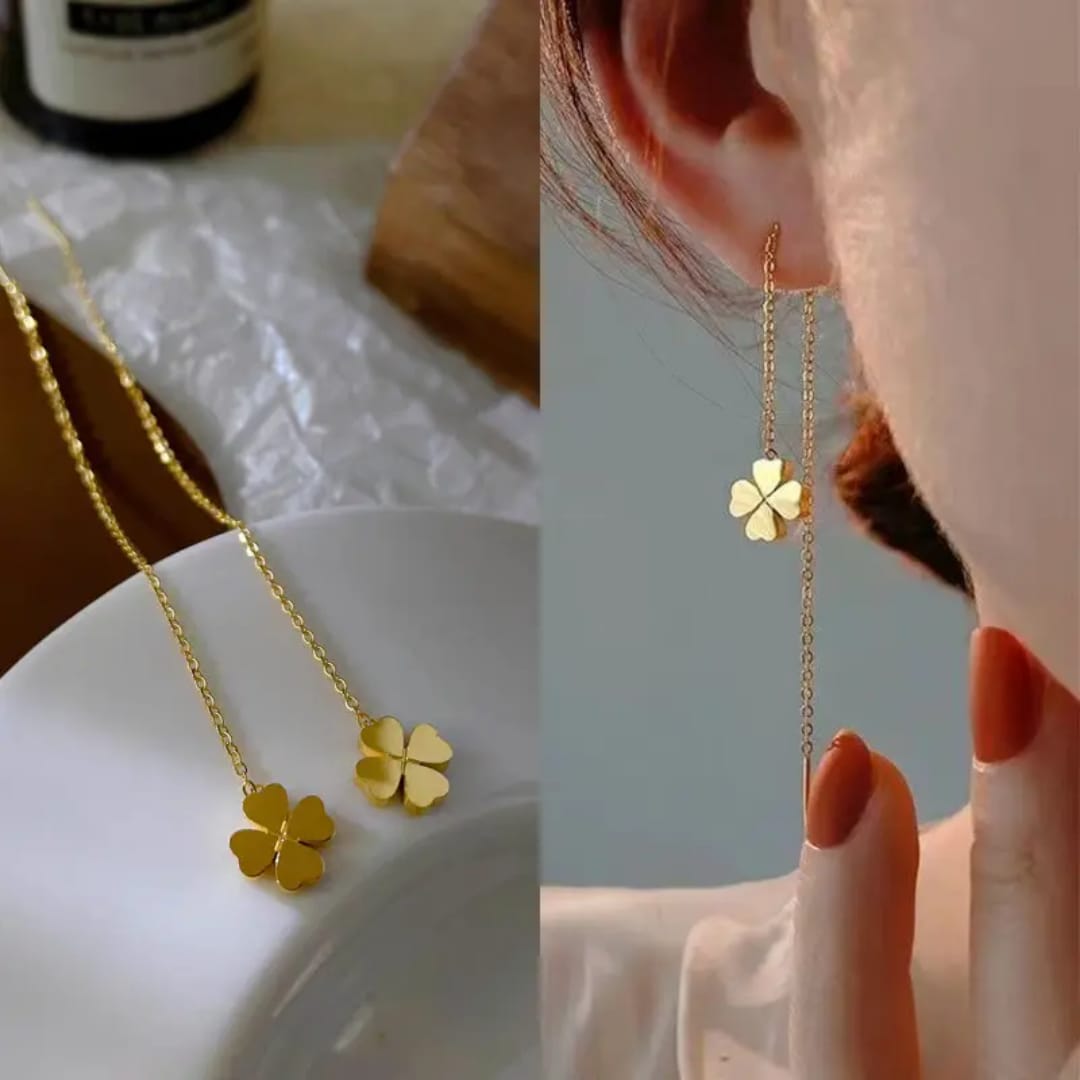 Viral Chain Drop Earrings - Image 2