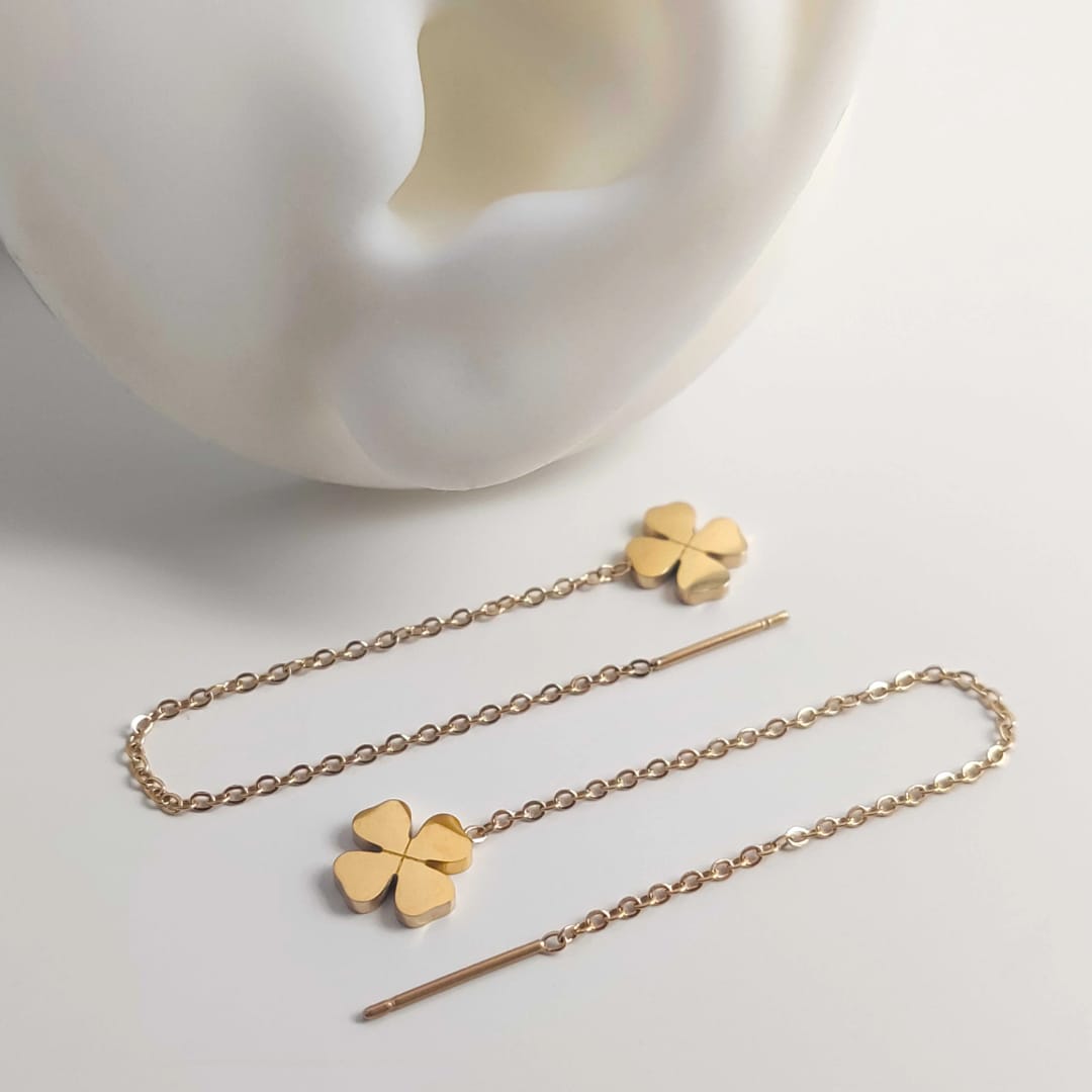 Viral Chain Drop Earrings - Image 3