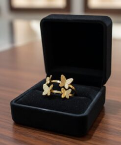 Golden Butterfly Ring
