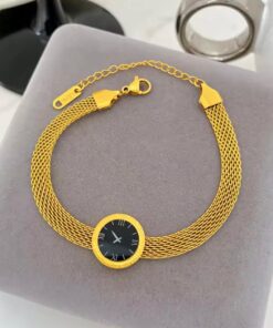 Golden Timepiece Bracelet