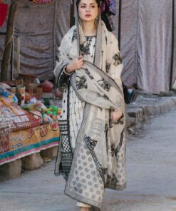 QALAMQAR – Luxury Fully Heavy Spangle Embroidered Lawn 3PC Suit